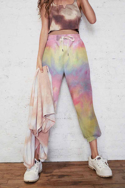 Chicindress Cotton Tie-dye Casual Trousers