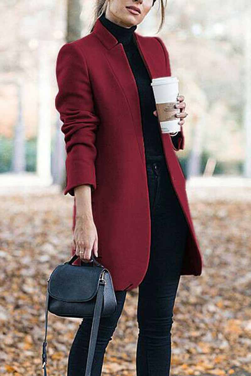 Chicindress Elegant And Stylish Commuter Stand Collar Coat(6 Colors)