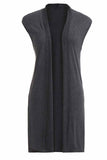 Chicindress Solid Color Mid-length Vest