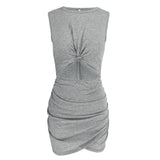 Chicindress Casual Hollow-out Sleeveless Hot Mini Dress(2 Colors)