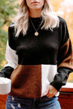 Chicindress Contrasting Color High Neck Knitted Sweater