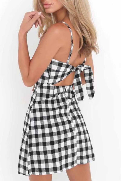 Chicindress Sexy Backless Bow Mini Dress