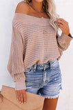 Chicindress Sexy Striped Off-shoulder Sweater