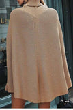 Chicindress Solid Color Cape High Collar Shawl Tops