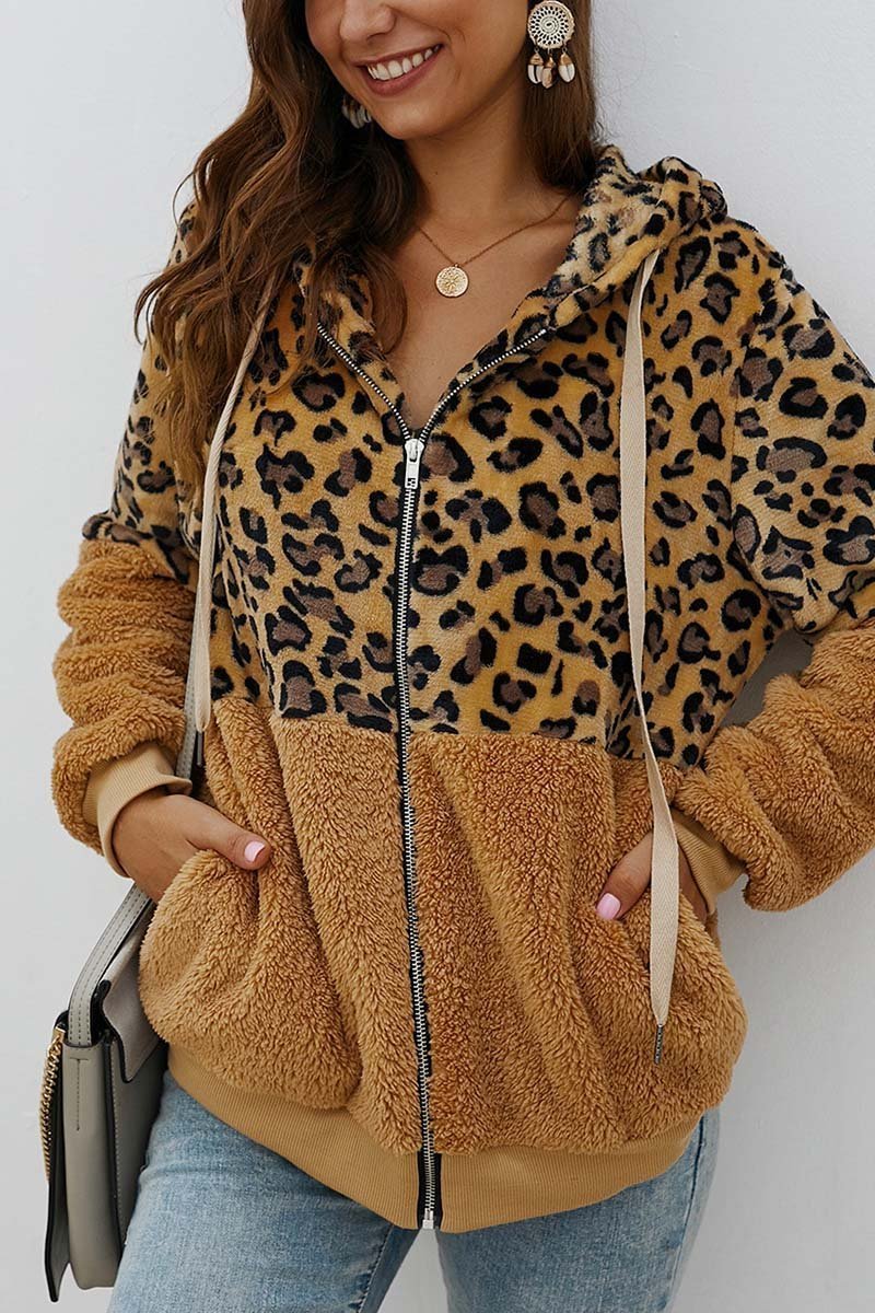 Chicindress Leopard Stitching Coat(3 Colors)