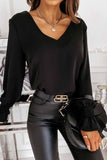 Chicindress Lace long sleeve V-neck Tops