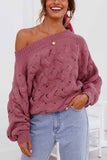 Chicindress Strapless Hollow Lantern Sleeve Sweater(3 Colors)