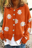 Chicindress Casual Loose Daisy Cardigan