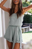 Chicindress Ruffled Cotton Romper(2 Colors)