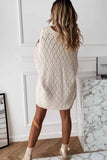 Chicindress V-Neck Solid Color Hollow Bat Sleeve Sweater