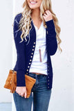 Chicindress Long Sleeves Buttons Design Cardigan Tops(7 Colors)