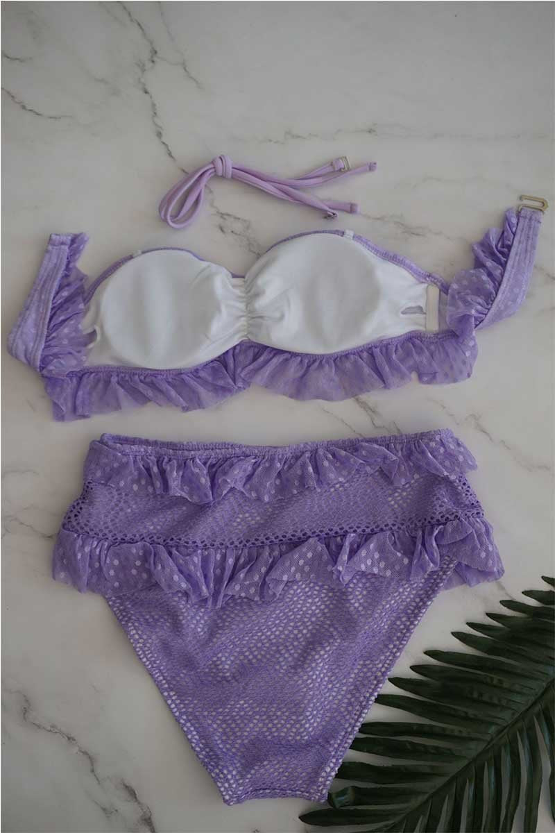 Chicindress Lace Mesh High Waist Bikini Swimwear(3 Colors)