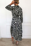 Chicindress V Neck Sexy Leopard Dress(4 Colors)