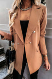 Chicindress Solid Color Long-Sleeved Double-Breasted Blazer (4 colors)