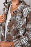 Chicindress Fashion Lapel Loose Plaid Jacket Tops(3 Colors)