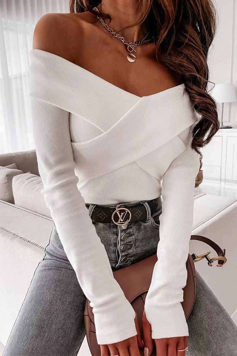 Chicindress Sexy V-Neck Strapless Striped Tie Tops(3 colors)