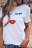 Chicindress Colorful Round Neck Print T-shirt