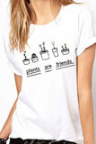 Chicindress Round Neck Cute Print T-shirt