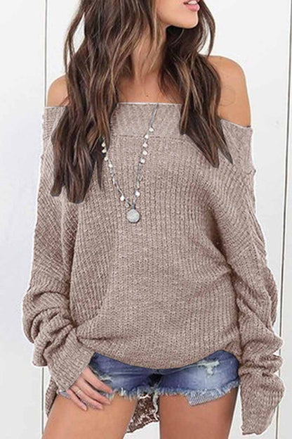 Chicindress Off-Shoulder Loose Style Sweater