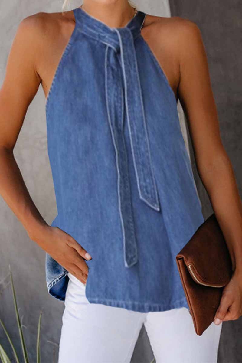 Chicindress Loose Round Neck  Vest Top