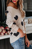 Chicindress Loose V-Neck Love Knitted Sweater(5 Colors)