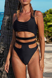 Chicindress Black Sports Swimsuit