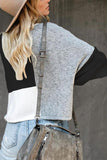 Chicindress Stitching Knitted Sweater Tops
