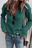 Chicindress Sexy Fashion V-neck Knitted Sweater(5 Colors)