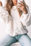 Chicindress Loose Round Neck Knitted Sweater(5 colors)